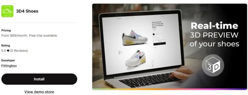 3D4Shoes en Shopify