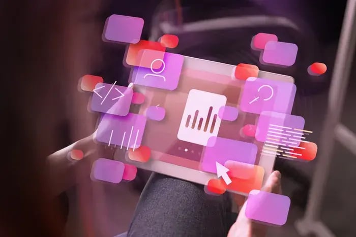Eyewear e-commerce UX concept displayed on a tablet.